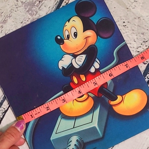 Vintage 90s Disney Interactive Mickey Mouse Computer Mouse MousePad Pad Office - Picture 11 of 12